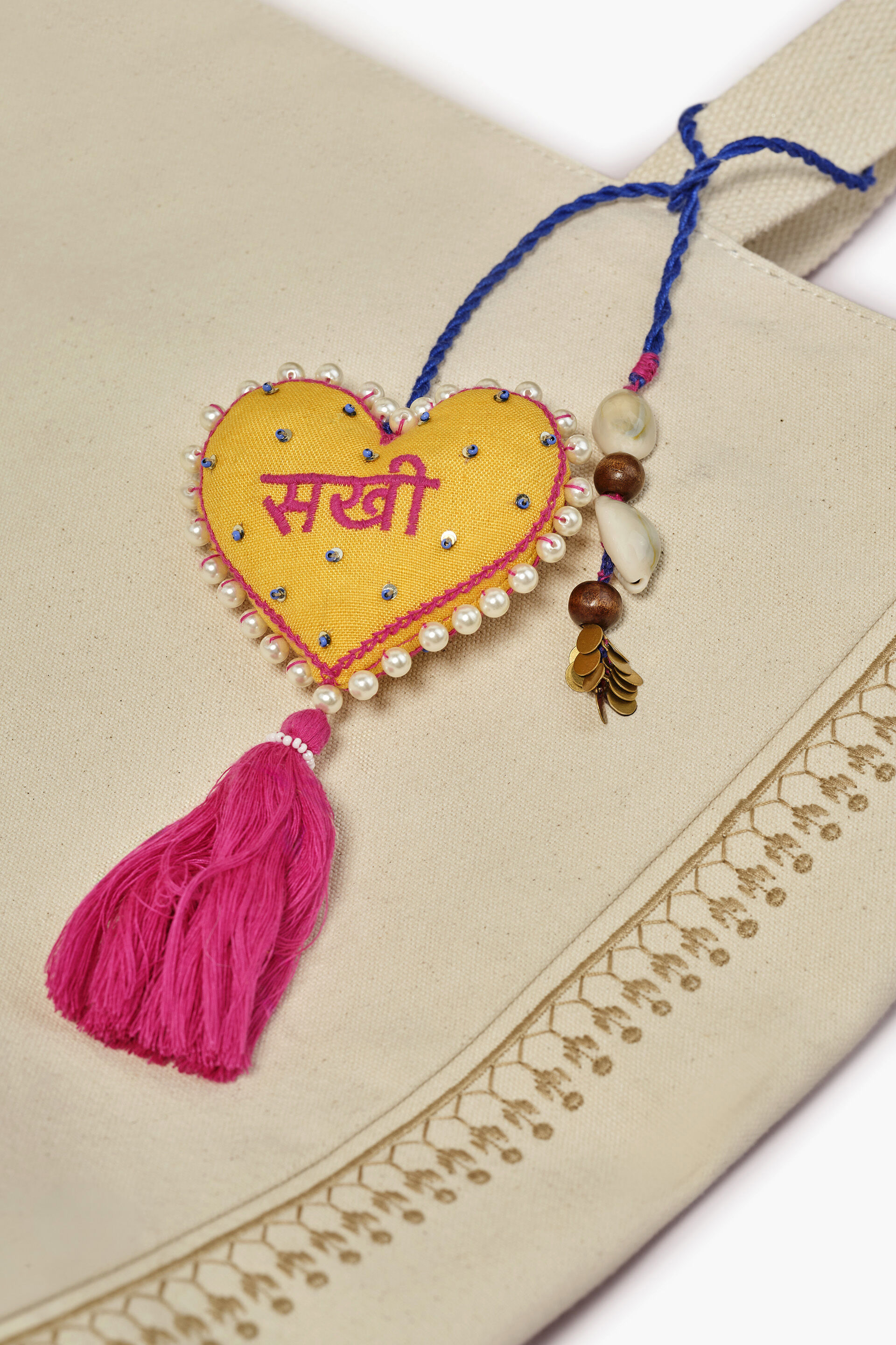 Sakhi Heart Bag Charm, , image 2